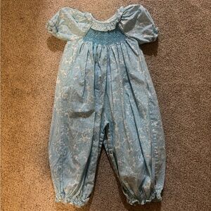 Posh Peanut Blue Floral One Piece